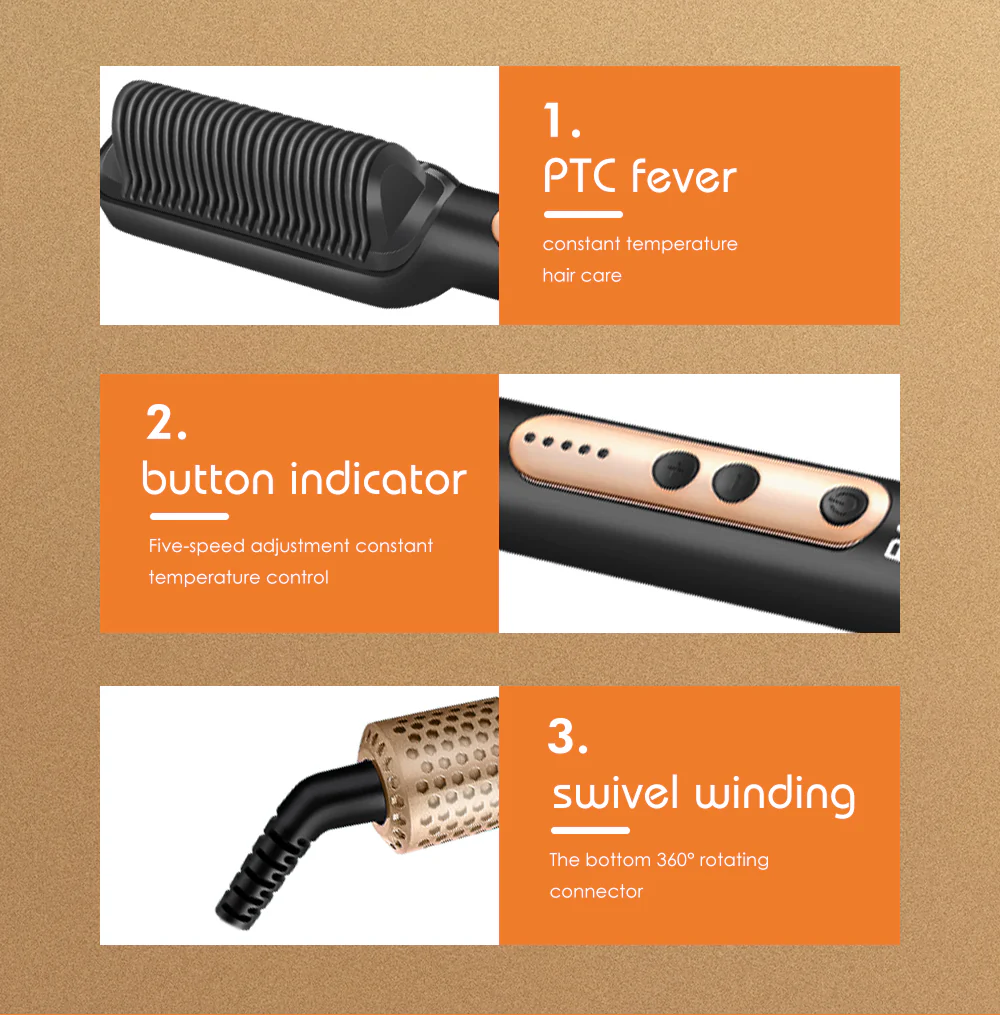 RAF Hair Straightener Brush 45W