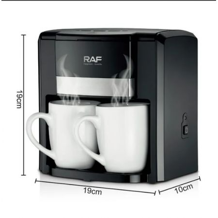 RAF Coffee Maker With 2 Free Mug 650W 420ML