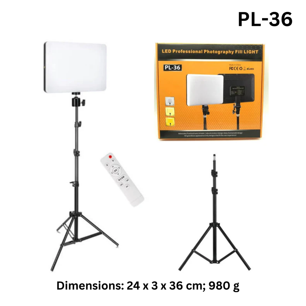 Square Ring Light Panel Photo Shoot LED with 2.1 Meter Tripod