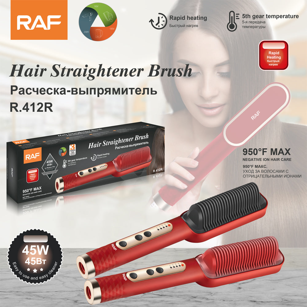 RAF Hair Straightener Brush 45W