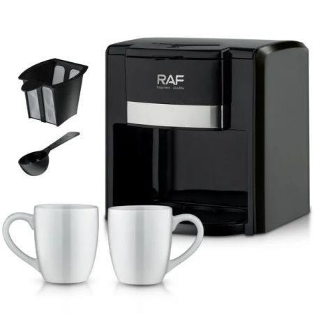 RAF Coffee Maker With 2 Free Mug 650W 420ML