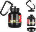 Protein Powder Container Portable 30ml Supplement Dispenser with Keychain | Easy-to-Use for Gym, Fitness & Travel