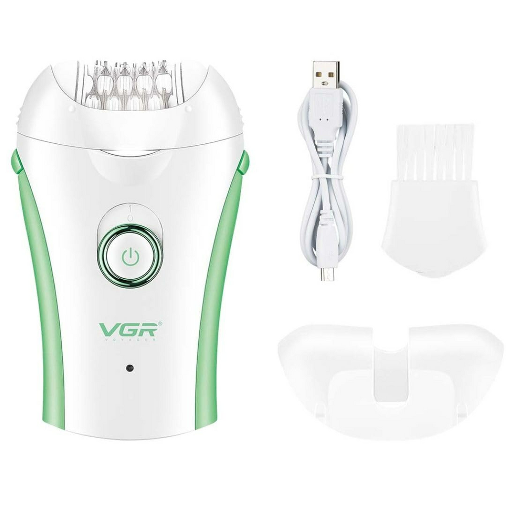VGR Compact Professional Cordless Women Epilator for different body areas for gentle hair removal