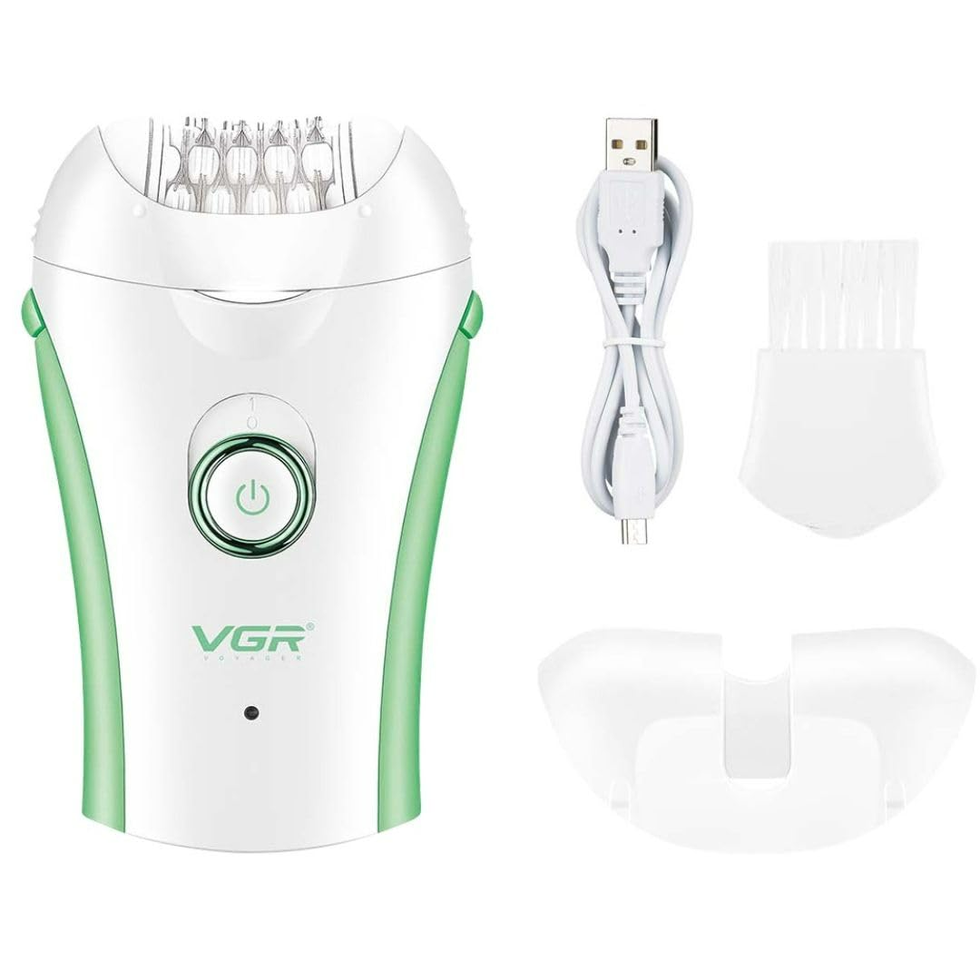 VGR Compact Professional Cordless Women Epilator for different body areas for gentle hair removal