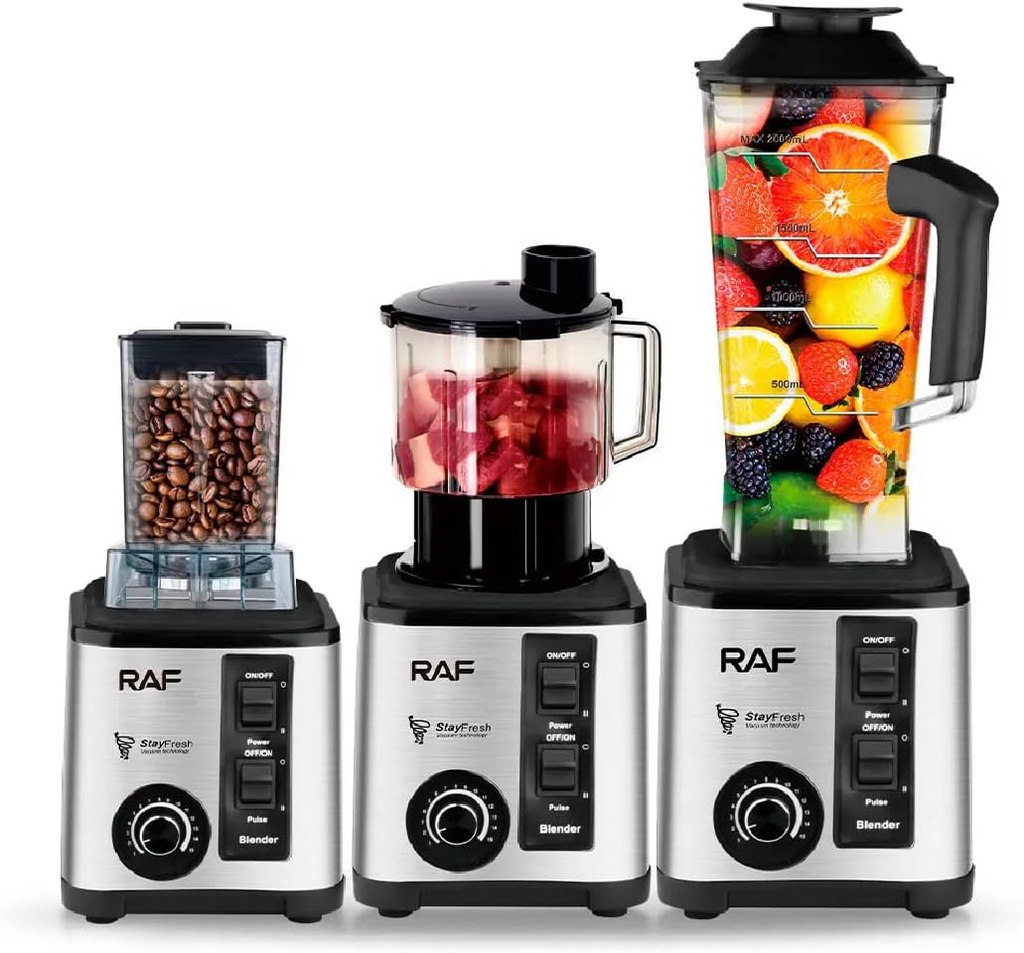 RAF 2600W Electric Blender + Chopper 3-in-1