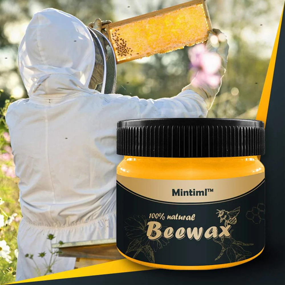 Floor Polishing Wood Care Beeswax Natural Polishing Wear-resistant Wax Detergent Sponge