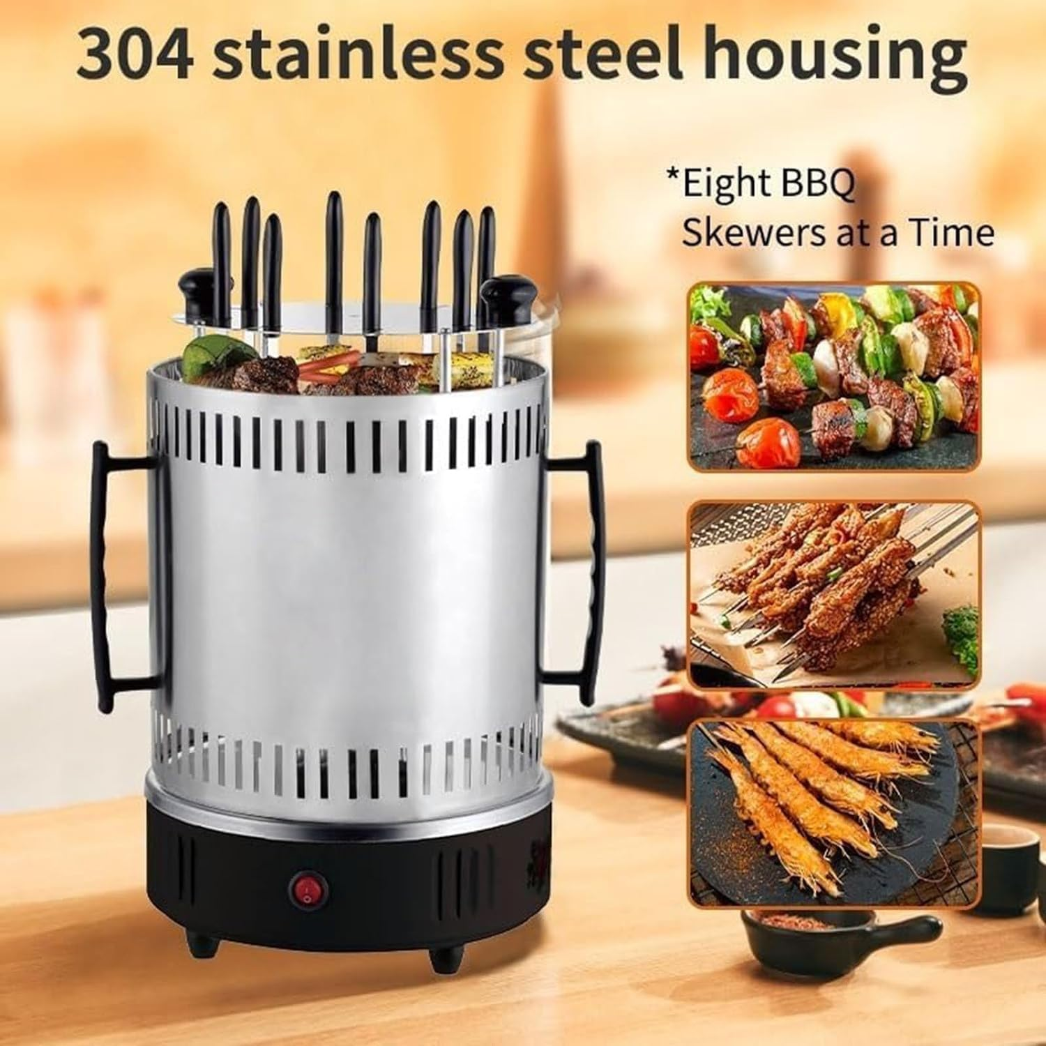 Electric Skewers Grill, Smokeless indoor barbecue machine