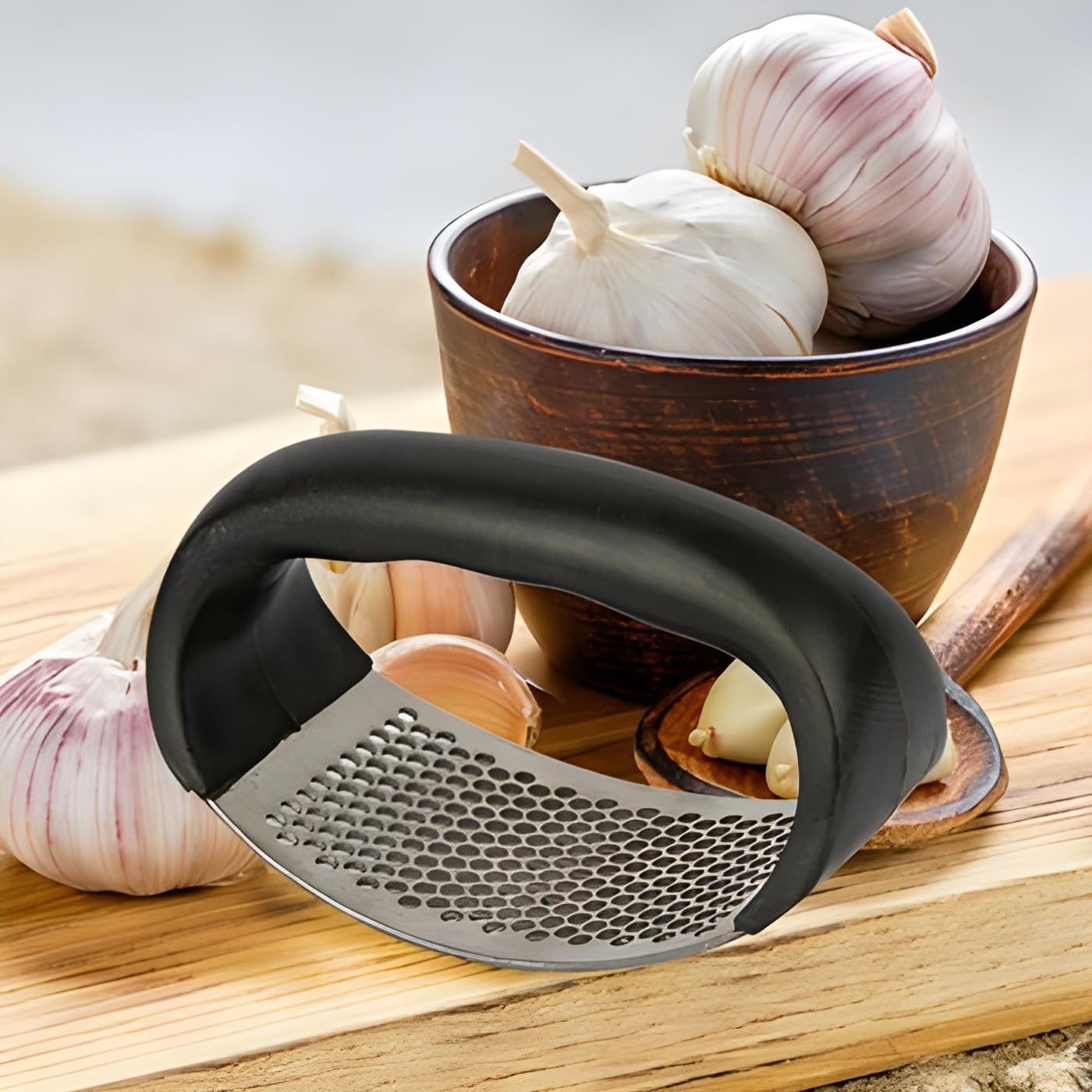 Garlic Press Garlic Crusher Kitchen Garlic Rocker
