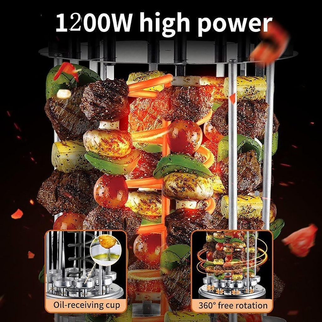 Electric Skewers Grill, Smokeless indoor barbecue machine