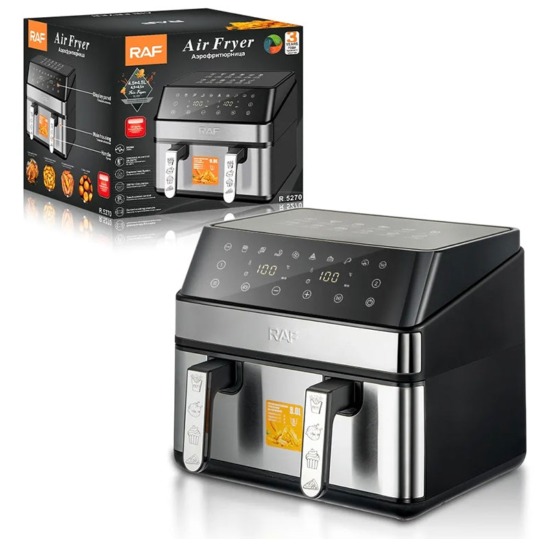 Raf Air Fryer 4.5L + 4.5L