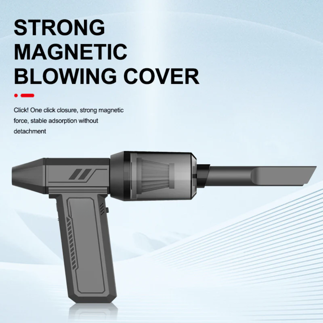 130,000 RPM Turbo Jet Fan - Handheld Air Blower & Vacuum with LED Power Display