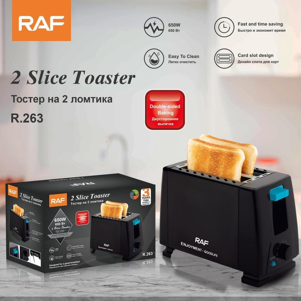 Raf 2 Slice Toaster 650W