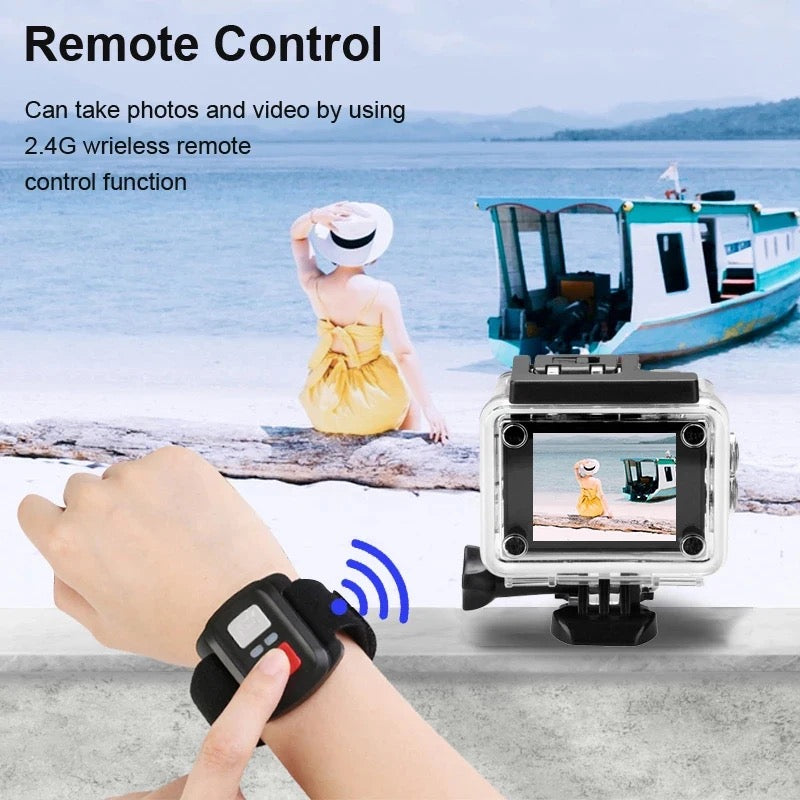HD Waterproof Sport Action Camera 1080P/60FPS WiFi 2.0" 170D