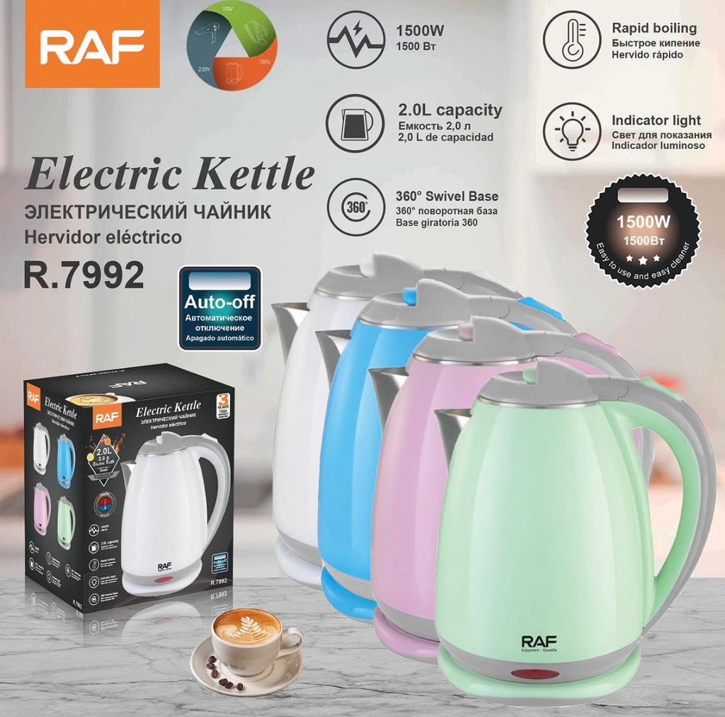 Raf Electric Kettle 4 Colors 2L