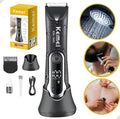 Waterproof Body Groomer With Skin Friendly Blades Kemei Hair Trimmer