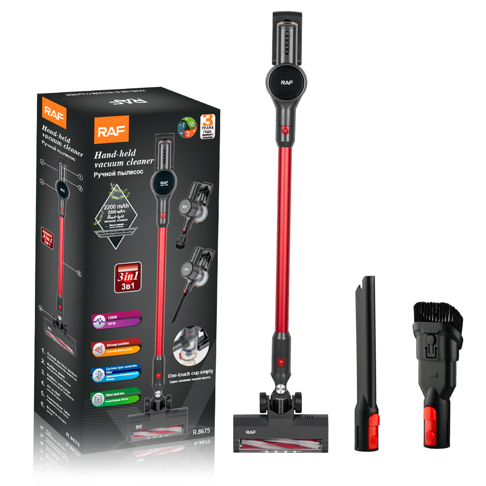 RAF 3 in 1 Handheld Cordless Wireless Vacuum Cleaner Bagless