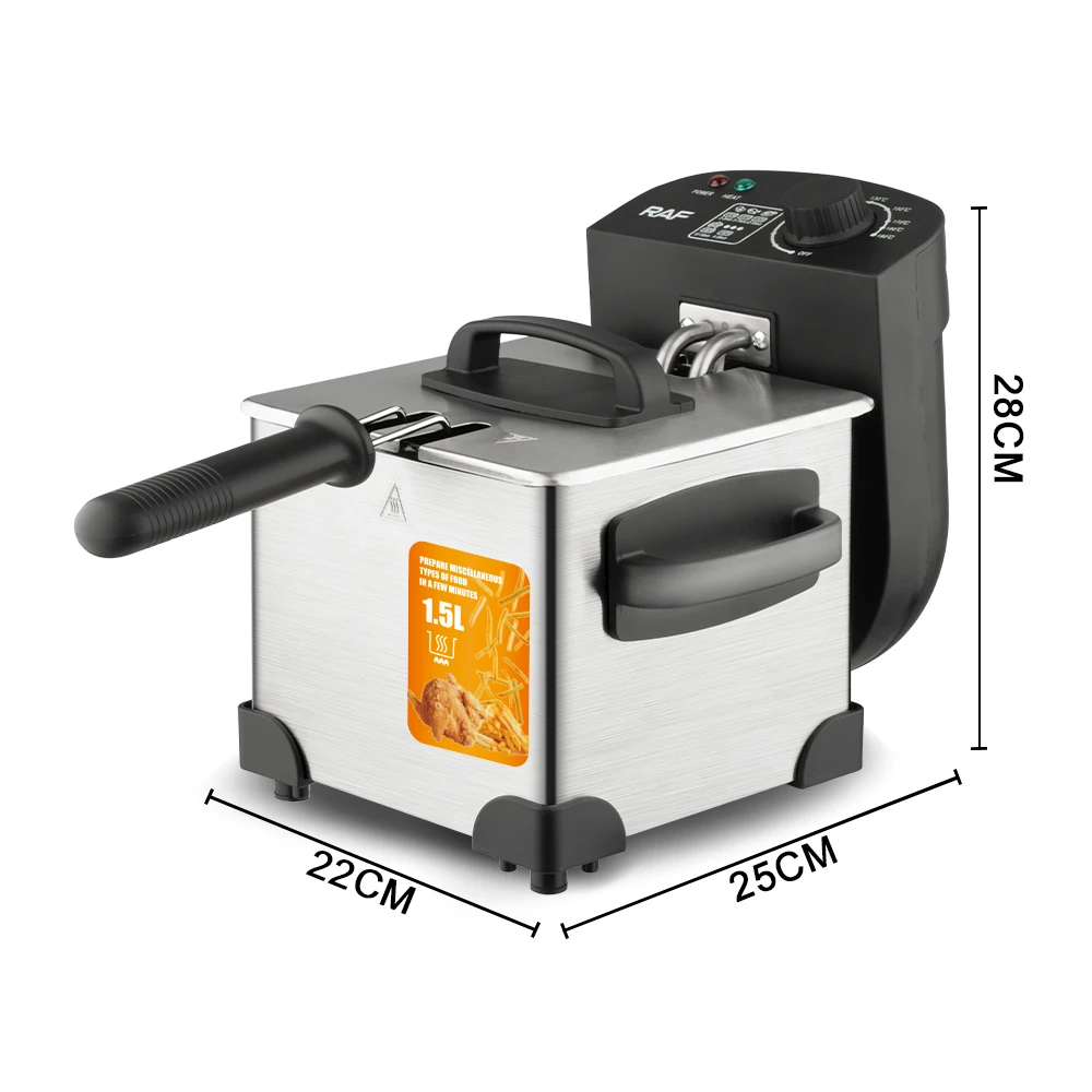 RAF Electric Fryer Stainless Fryer 2000W