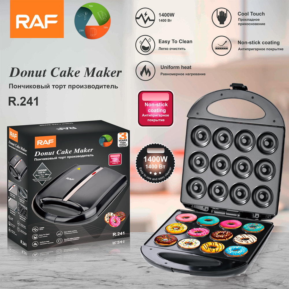 RAF Donut maker 12 Hole 1400W