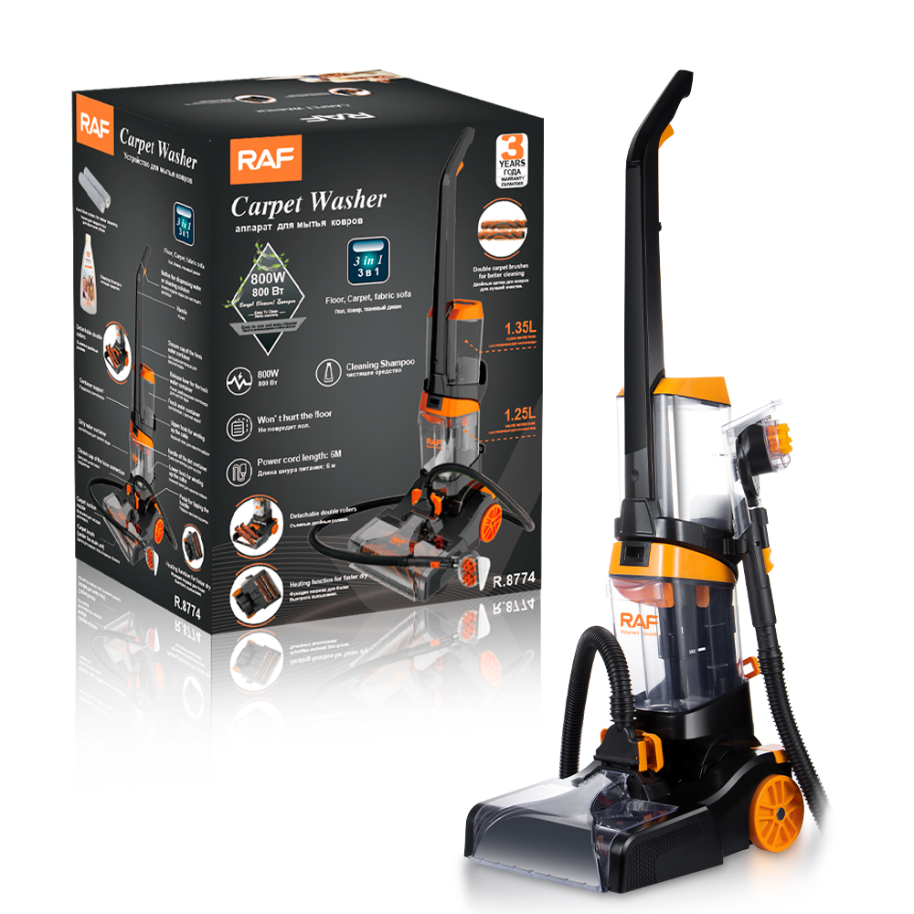 RAF New 3-in-1 Lightweight Carpet Cleaner - Wet Dry Vacuum for Pet Hair & Cars