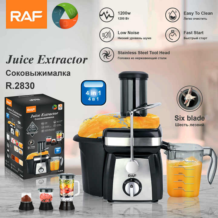 RAF 4 in 1 Food Processor, RAF Juice Extractor