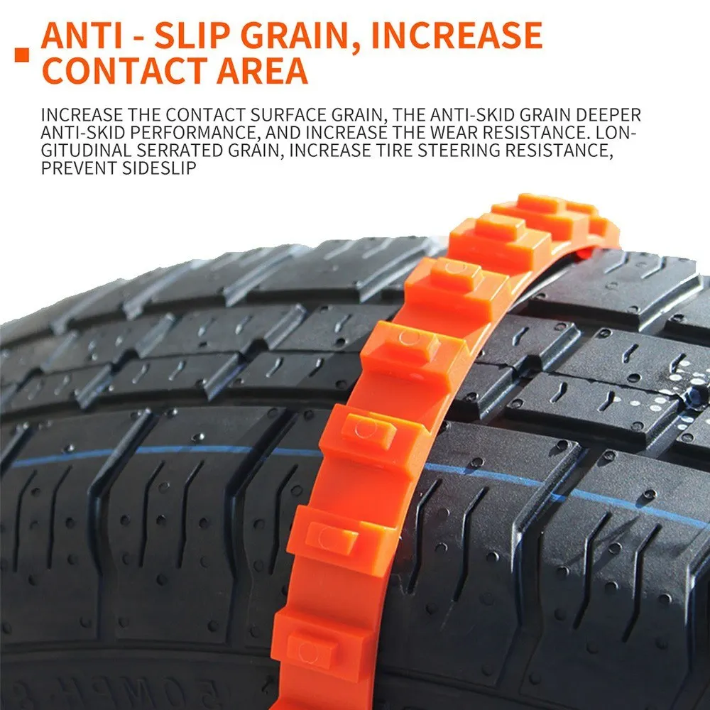 10 Pieces Car Tire Anti-Slip For Snow Ice Mud