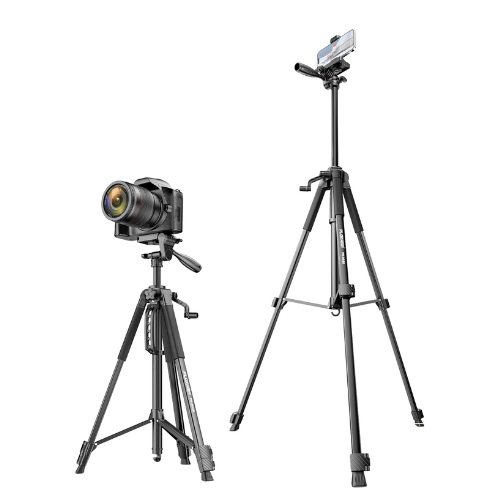 PLOKAMA Professional Tripod 150cm – 360° Rotation with Bluetooth Remote