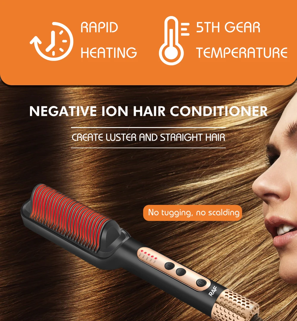 RAF Hair Straightener Brush 45W