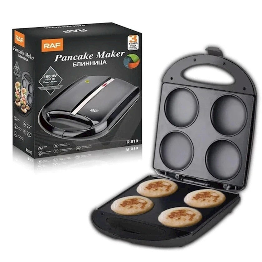 Raf Pancake Maker Non-stick Coating 1000W