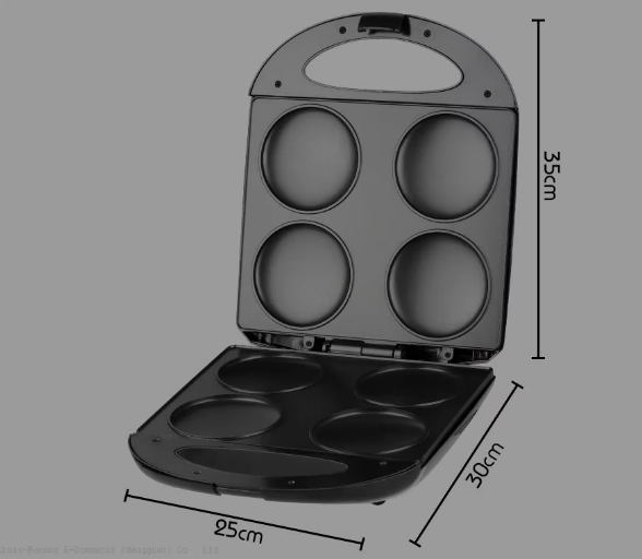 Raf Pancake Maker Non-stick Coating 1000W