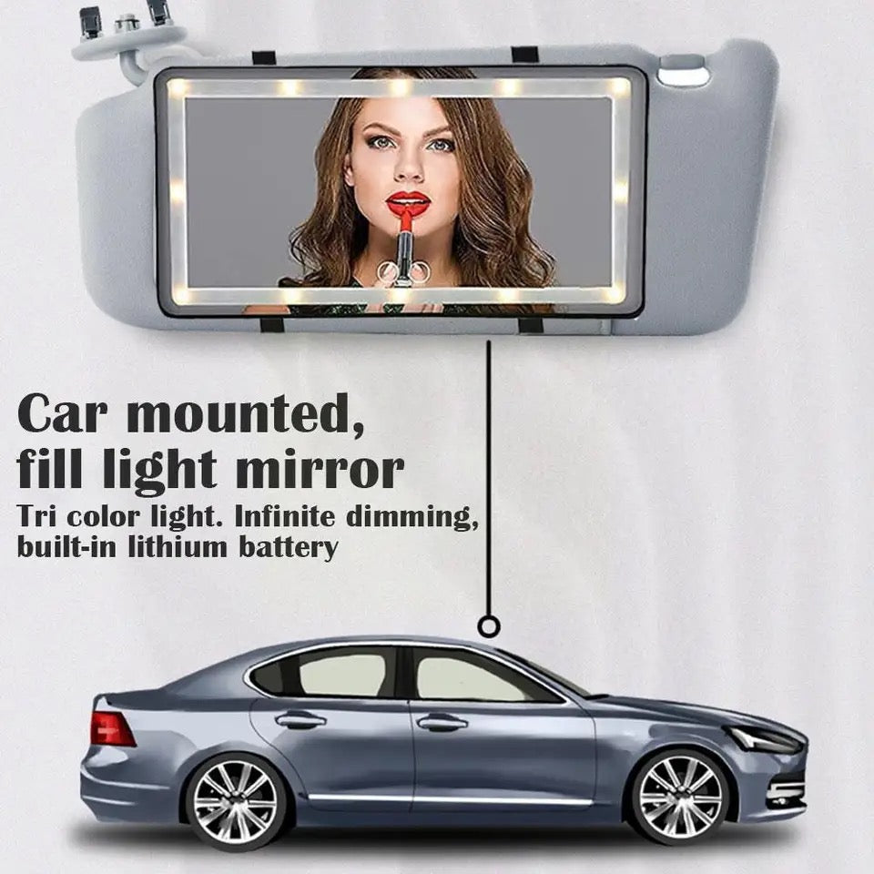 Car Mirror Vanity Led Rechargeable 3 Color