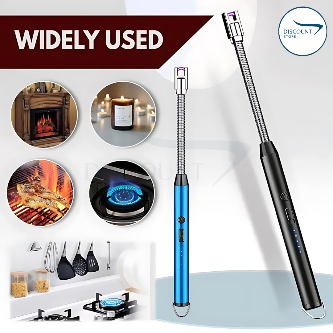 Rechargeable Electric Lighter, Windproof, Flexible Neck