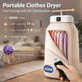 DSP Portable Clothes Dryer – 600W, Foldable, UV Sterilization