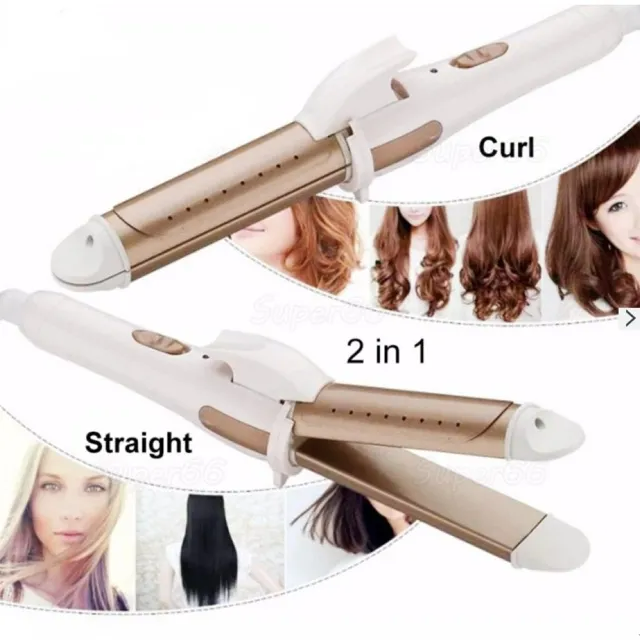 2in1 Hair Straightening and curling Iron