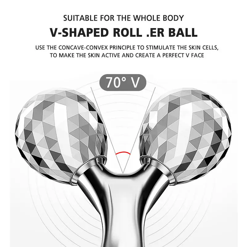 3D Y-shaped Face Lifting Facial Massage Roller 360°