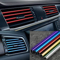 10pcs Car Air Conditioner Grill Decoration Strips Ac