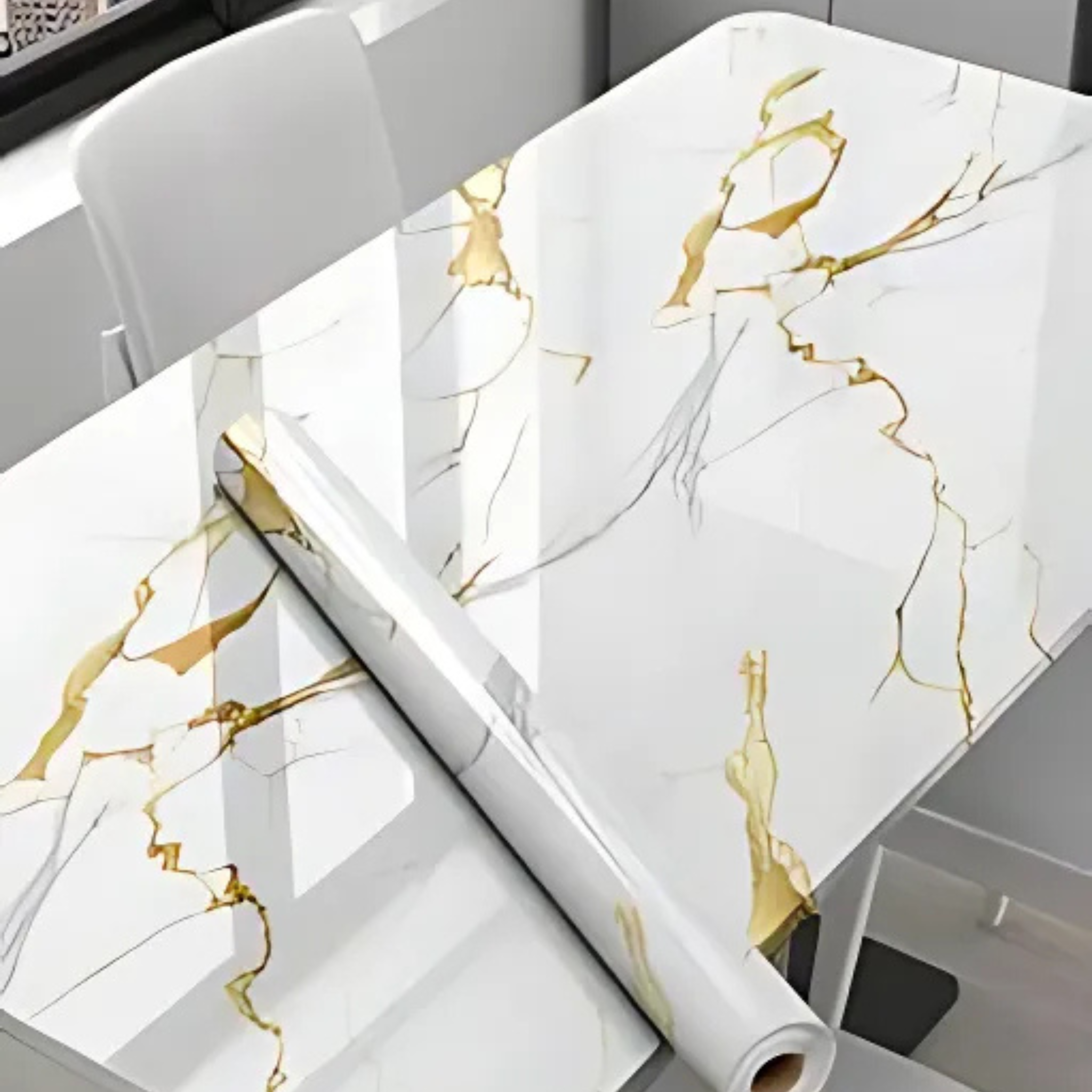 Luxury Marble Self-Adhesive PVC Wallpaper Roll 5 Meter