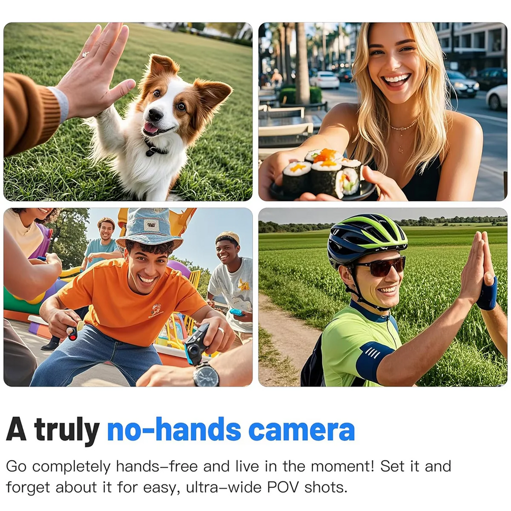 Mini Camera HD Wi-Fi Action Camera – Hands-Free POV Recording