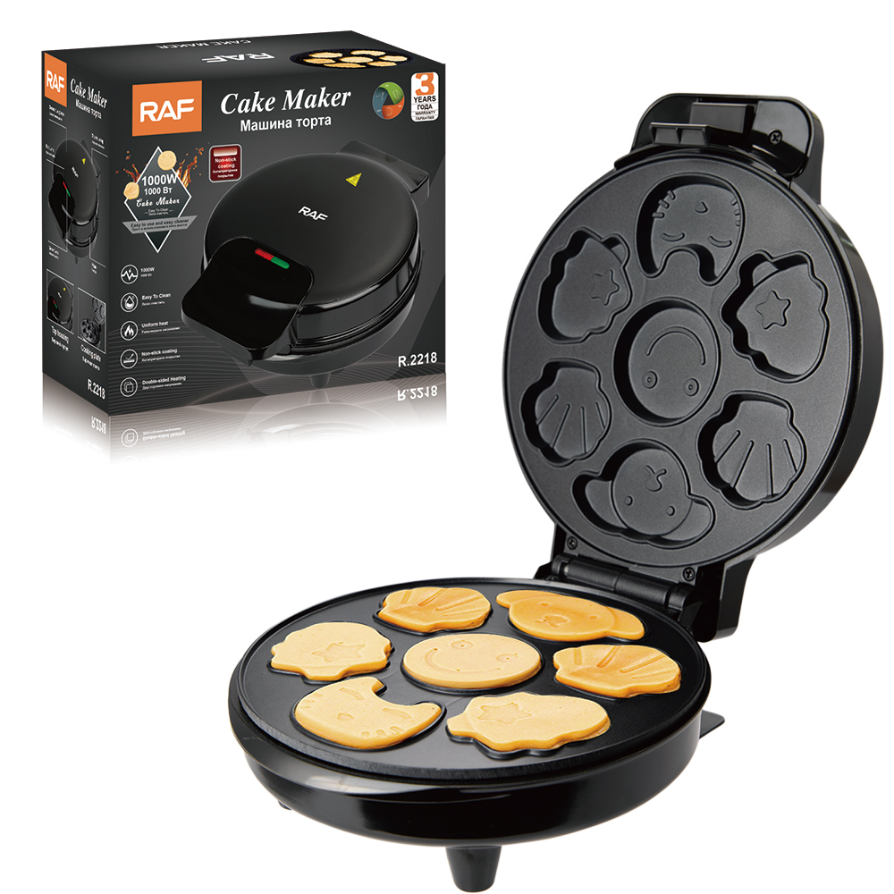 RAF 1000W Electric Cake Maker Multi Shape Cookie Maker
