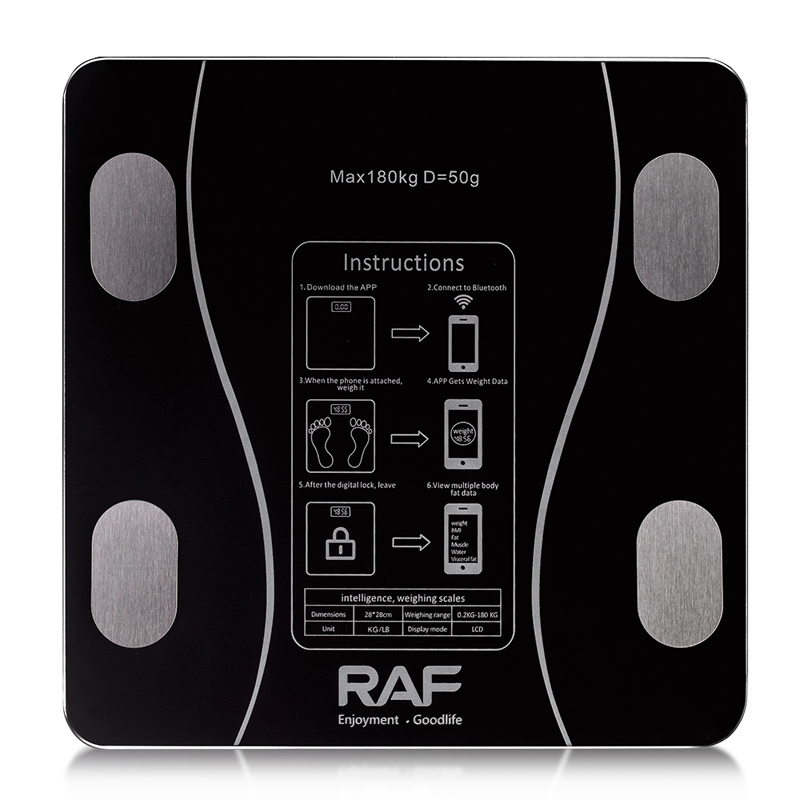 RAF Electronic Floor Scale, Maximum 180 kg