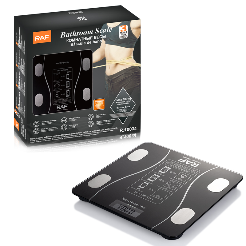 RAF Electronic Floor Scale, Maximum 180 kg