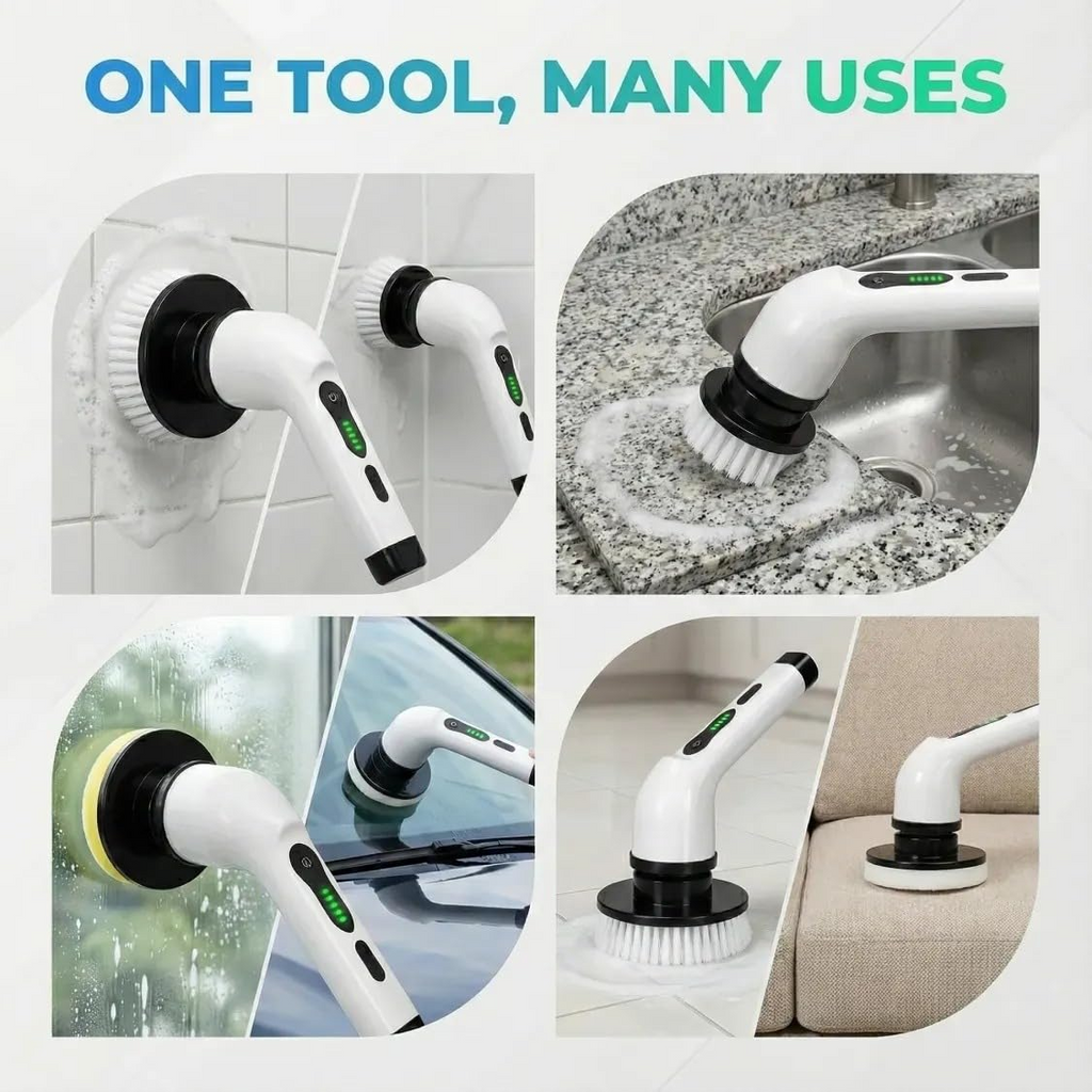 9 In 1 Cordless Cleaning Brush Electric Spin Scrubber
