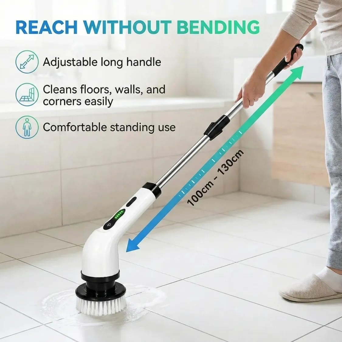 9 In 1 Cordless Cleaning Brush Electric Spin Scrubber