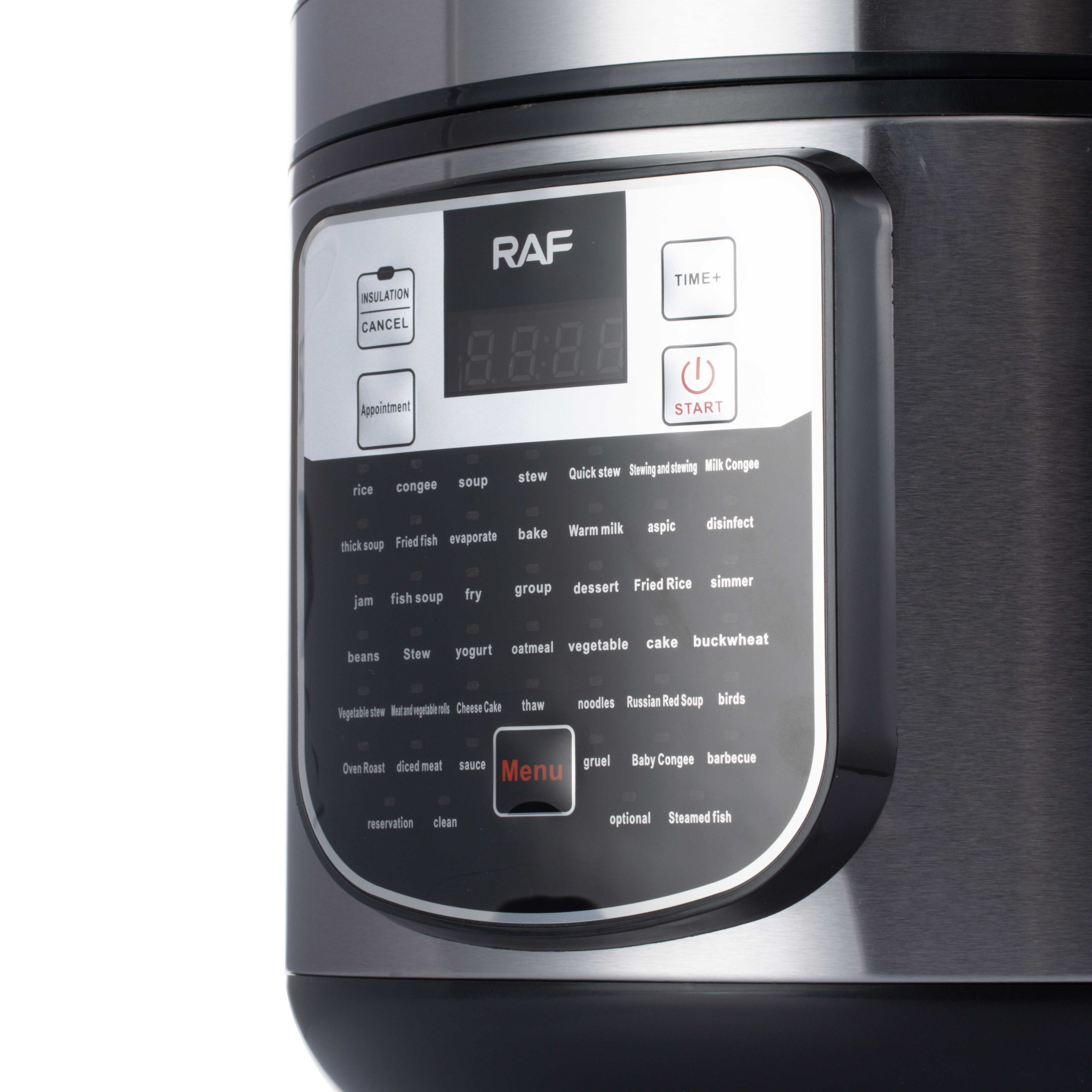 RAF 5L Electric Pressure Rice Cooker And Food Steamer
