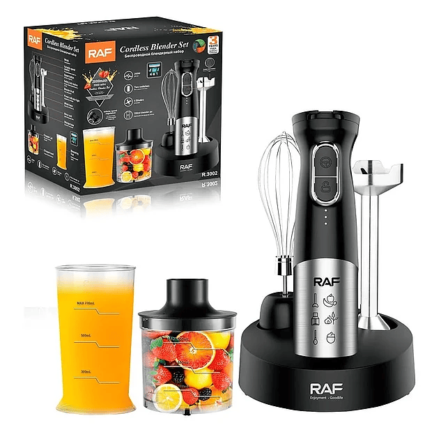 RAF 200W 4 IN 1 Rechargeable Cordless Blending Set