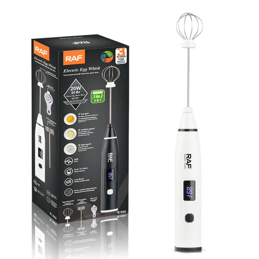 Raf Electric Egg Whisk & Coffee Mixer