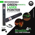 Rechargeable Powerful Green Laser Pointer