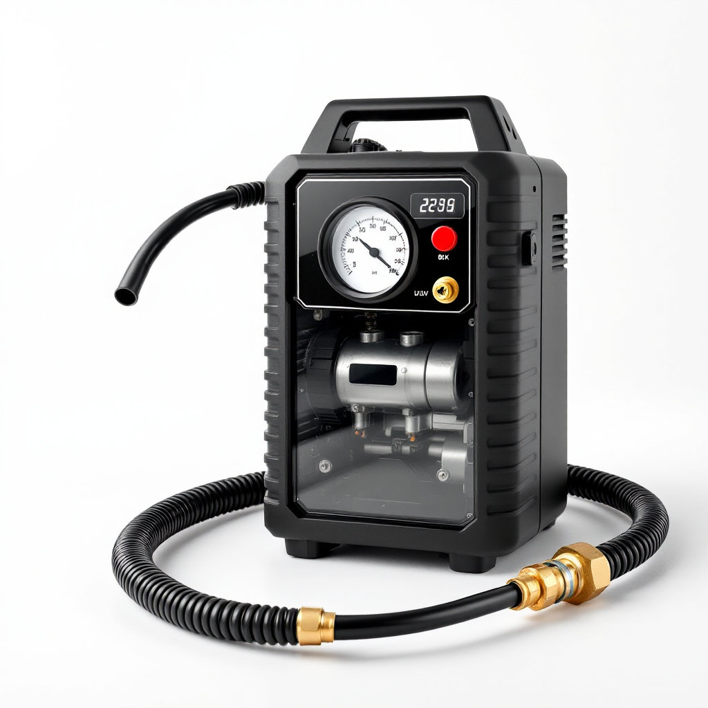Portable Air Compressor Pump Tire Inflator with Digital Gauge, Heavy Duty Double Cylinder 12V Tire Pump 150 PSI with Tire Repair Kit