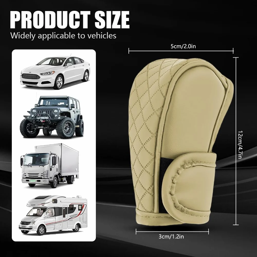 Universal Leather Car Gear Knob Cover Anti Slip Cover Vitesse