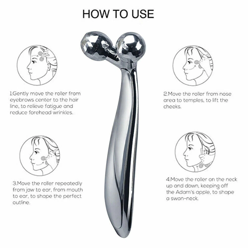 3D Y-shaped Face Lifting Facial Massage Roller 360°