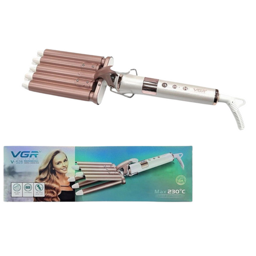 66W 230°C 5 Barrel Hair Curling Iron with LED Display & Adjustable Temperature
